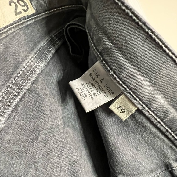 rag & bone legging jean in grey, size 29 - Picture 5 of 5
